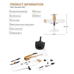 El Mejor Regalo de Navidad, Avión RC A260 2.4GHz con Estabilidad de 6 Ejes, Juguete de Vuelo de Espuma EPP, Divertido Avión RC, Modelo de Avión a Control Remoto - Product Image 2