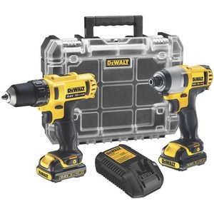 Per DEWALT Kit DCK211C2T-QW 10.8 V DCD710 impulsion Drill 1/4 \ "DCF815 pulse Driver 2 1.3 Ah XR batterie agli ioni di litio - Product Image 4