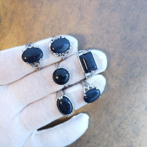 Mixed Styles Natural Raw Stone Alloy <b>Statement</b> <b>Rings</b> Multicolor Natural Gemstone Finger <b>Rings</b> Box Packed Wholesale Fashion Jewel - Product Image 4