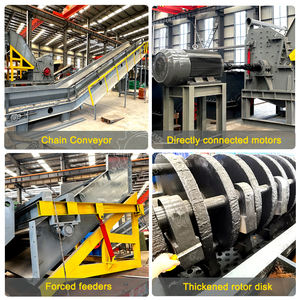 Équipement efficace de broyeur d'acier de chute écrasant les tubes carrés d'angles en métal composants structurels déchiqueteuse de déchets de construction - Product Image 4