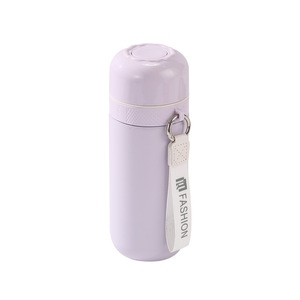 316 Stainless Steel <b>Thermos</b> Cup With Carrying Rope One Touch Lid Portable Travel Water <b>Bottle</b> For Outdoor Use - Product Image 4