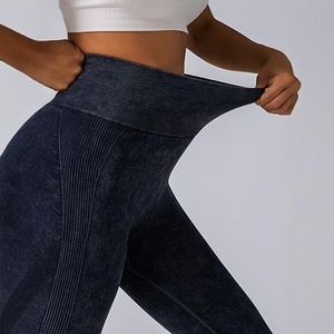 Pantalones de <span class=keywords><strong>yoga</strong></span> <span class=keywords><strong>para</strong></span> <span class=keywords><strong>mujer</strong></span> de cintura alta elástica sin costuras, con efecto tie-dye y bloques de color, realce de glúteos, largos, <span class=keywords><strong>para</strong></span> entrenamiento, en stock - Product Image 1