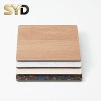 Panneau mural en composite bois-plastique imperméable, effet marbre et charbon de bambou, pour chambre, salle de sport, salle de bain, crédence de cuisine, villa - Vente en gros
