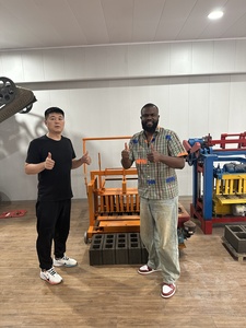 Chi phí thấp DIESEL Powered rỗng khối bê tông tạo thành máy điện thoại di động KM4-45 nhãn hiệu gạch làm máy móc - Product Image 3