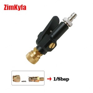 Nuevo Adaptador de Llenado Rápido de Latón de 300 Bares para Herramientas Neumáticas, Negro+Dorado, para Amoladora - Product Image 4