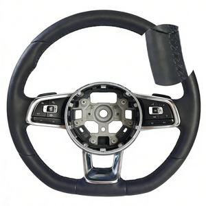 Volante Deportivo de 3 Radios en Cuero para VW Carbon T6 Scirocco Jetta Mk6 Golf Mk7 <span class=keywords><strong>Polo</strong></span> <span class=keywords><strong>GTI</strong></span>, Venta al Por Mayor de Fábrica - Product Image 6