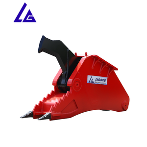 森林除去プロジェクトで働く掘削機のためのくちばし型油圧ツリースプリッター根掘りスプリッター - Product Image 1