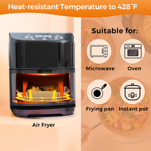 8 Inch 100Pcs Disposable <strong>Air</strong> <strong>Fryer</strong> <strong>Liner</strong> Square Oil-proof Parchment Paper <strong>Liners</strong> Water-proof Airfryer Baking Paper - Product Image 4