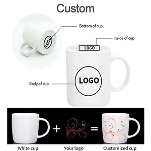 Bán buôn 11oz Trắng tráng thăng hoa cup biểu tượng tùy chỉnh in gốm cốc cà phê cho quà tặng khuyến mãi - Product Image 3