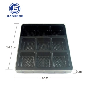 Plateau en plastique transparent personnalisé pour pralines, bonbons, biscuits, truffes, emballage, plateau d'insertion - Product Image 5