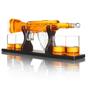 800Ml AK47 Súng Trường Hình Decanter Thủy Tinh/Súng Độc Đáo Hình Chai Rượu Thủy Tinh