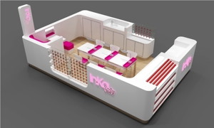 Hiện đại sang trọng bằng gỗ Nail Salon <span class=keywords><strong>pop</strong></span>-up hiển thị đứng với <span class=keywords><strong>LED</strong></span> chiếu sáng bán lẻ Glass Showcase cho bán - Product Image 6