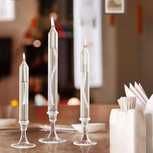 เทียนแก้วทรงสูงสำหรับตกแต่งโต๊ะสำหรับบ้านวันคริสต์มาส - Product Image 3