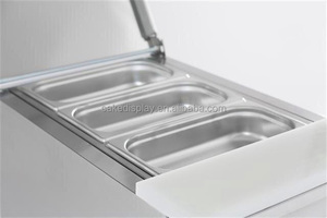 Nhỏ saladette Sandwich <span class=keywords><strong>salad</strong></span> <span class=keywords><strong>Bar</strong></span> chuẩn bị bàn tủ lạnh thực phẩm lạnh phục vụ quầy trưng bày - Product Image 6