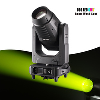 AOPU 500W 3-en-1 Projecteur LED à tête mobile avec fonctions de découpe de gobos, de cadrage de profil et d'effet CTO CMY, faisceau, spot et wash BSW