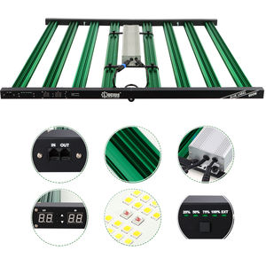 Lámpara de Cultivo LED de 4 Canales, Personalizable, Espectro Completo Ajustable, 800W, con Múltiples UV e IR, Regulable, Plegable, LM301H - Product Image 4