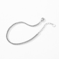 Fabrication en gros de bracelets en argent sterling 925, accessoires de bijouterie fine, bracelets chaîne tendance, zircon, cadeau de fête
