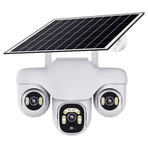 6MP Solar 4G <strong>Camera</strong> with Triple Screen Outdoor Three Lenses Digital Zoom CMOS Sensor Features Human Detection - Product Image 3