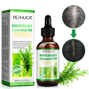 100% Pure Organic 30ml Hair Care olio essenziale nutriente per la crescita dei capelli al rosmarino per la perdita di sopracciglia e capelli