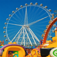 Grande Roue Géante de Luxe de 108 m avec Cabine Sphérique pour Attraction de Parc d'Attractions Symbole de l'Iconicité