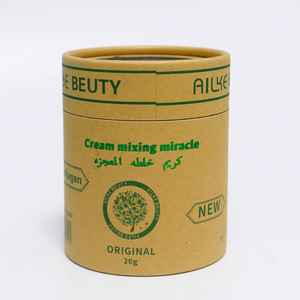Emballage personnalisé en tube de papier kraft écologique avec fenêtre transparente, boîte cylindrique en carton <span class=keywords><strong>pour</strong></span> crème de soin de la peau et produits de beauté - Product Image 6