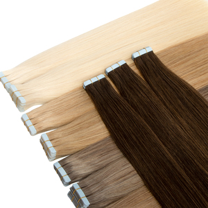 <span class=keywords><strong>Extensiones</strong></span> de Pelo Natural Virgen Doble Estirado con Cinta Adhesiva, Cabello Humano con Cutícula Alineada Remy - Product Image 3