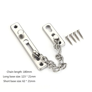 Cerradura de Cadena para Puerta de Acero Inoxidable, Moderna y Portátil, Antirrobo, Pestillo Interior de Seguridad, Cerrojo para Puerta de Casa, Accesorios de Ferretería - Product Image 5