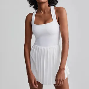 Grosir 2024 keluaran baru gaun tenis kompetisi olahraga latihan kebugaran senam balap wanita - Product Image 4