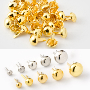 Gran oferta, nuevo remache de Metal, forma de cúpula, pies, pies, pequeño bolso de Metal redondo, pies, remaches, tachuelas para prendas de cuero - Product Image 1