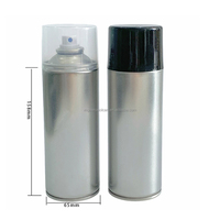 Vente en gros de bombes aérosols vides de 400 ml, 65 mm * 158 mm, en métal rechargeable pour emballage de peinture, personnalisation OEM