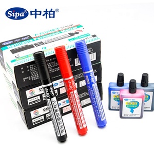 Marcador Recargable SM378 para Obra, <span class=keywords><strong>Resistente</strong></span> <span class=keywords><strong>al</strong></span> <span class=keywords><strong>Agua</strong></span>, Punta de Bala de 3 mm con 3 Colores de Tinta <span class=keywords><strong>Permanente</strong></span> para Escribir en Papel - Product Image 2