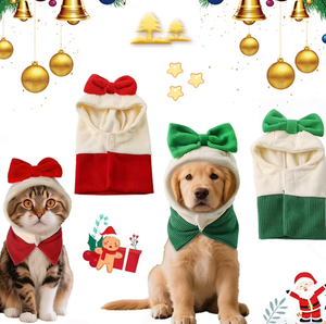 Pañuelo Triangular Transparente <span class=keywords><strong>de</strong></span> Algodón <span class=keywords><strong>de</strong></span> Lujo para Mascotas, Pañuelo Festivo Navideño, Accesorio para Fotos <span class=keywords><strong>de</strong></span> Cachorros y Gatitos - Product Image 5