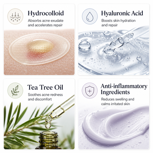 Parches para espinillas al por mayor, personalizados OEM, con 100% hidrocoloide natural, en forma de estrella, nube, corazón, pata de animal, para una cara limpia - Product Image 3
