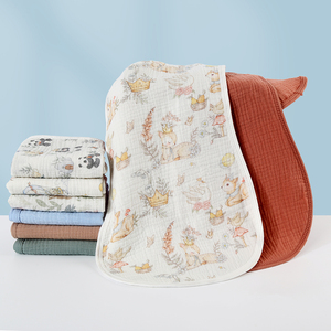 Paños de Crepé para Bebés de Alta Calidad, 4 Capas, 100% Algodón, Logotipo Personalizado, Súper Absorbentes, Secado Rápido, 27x56cm - Product Image 1