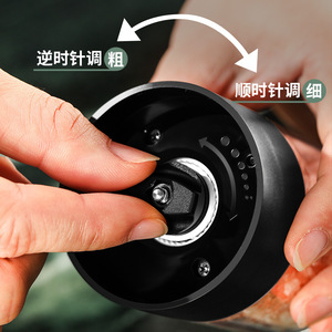 Electric Pepper <b>Grinder</b> Rechargeable Battery Powered Stainless Steel Blade Plastic Housing Knob Control For Kitchen <b>Coffee</b> Salt - Product Image 1