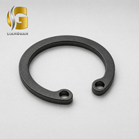 Guanlian Wholesale Customized Black Oxide Spring Steel Internal Circlip Retaining Ring Hole Snap Ring Fastener