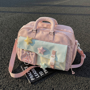 Hot Sale Cute Nylon Kids Travel Bags Large Capacity Storage Duffle Bag <b>Light</b> Weight Travel Bag for Girls Travel Packing Bags - Product Image 1