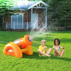 Doctor Dolphin Atacado Fort Water Game PVC Outdoor Water Spray Sprinkler Para Crianças Sprinkler Inflável Kids Sprinklers