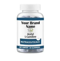 Gummies d'acétyl-L-carnitine OEM, complément alimentaire à base de plantes pour adultes, fabricant ODM en marque blanche, solutions d'approvisionnement en gros