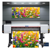 Impresora de Gran Formato de Alta Calidad de 1.8 m para Pancartas Flexibles de Vinilo con Disolvente Ecológico para Impresión de Visión Unidireccional