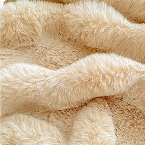 Ropa <strong>De</strong> <strong>Cama</strong> Winter High Elasticity 360&deg; All-Around Wrapping Coverage Rabbit Fur Bubble Fitted Bed Sheets Bedding Sheet Bedskirt - Product Image 6