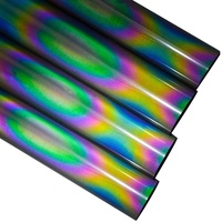 Vinile riflettente a trasferimento termico in plastica PET Easy weed Rainbow