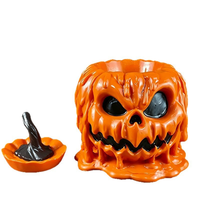 Décoration d'Halloween en gros : Figurine Citrouille Jack O'Lantern Fondante en Polyrésine, Statue de Table Effrayante, Vente Directe Usine Personnalisée