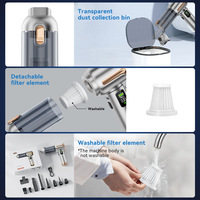 Brosse de nettoyage électrique portable sur mesure pour l'Espagne, ensemble de brosses de nettoyage pour la maison et la voiture avec aspiration sous vide