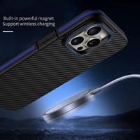 Fundas de teléfono de fibra de carbono para Iphone 16 15 14 13 12 11 Plus Pro Max, funda duradera resistente magnética con soporte de cámara de Metal