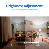 Ampoule wifi Tuya ampoules led intelligentes 8W 200-250V lampe d'éclairage économiser de l'énergie fonctionne avec alexa/google assistant