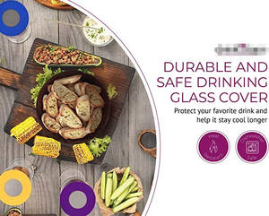 أغطية كؤوس النبيذ الخارجية من YDS للحفاظ على النظافة، أغطية مشروبات مهواة من السيليكون لكؤوس النبيذ - Product Image 5