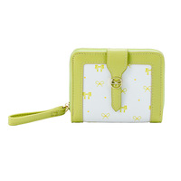 Dompet Koin Mini Wanita Grosir, Dompet Kartu Kancing Resleting Motif Pita, Dompet Genggam Mini Lucu untuk Wanita
