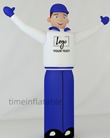 Figure gonflable de publicité énorme faite sur commande de PVC extérieur imperméable LED lumières modèle gonflable pour la promotion d'affaires