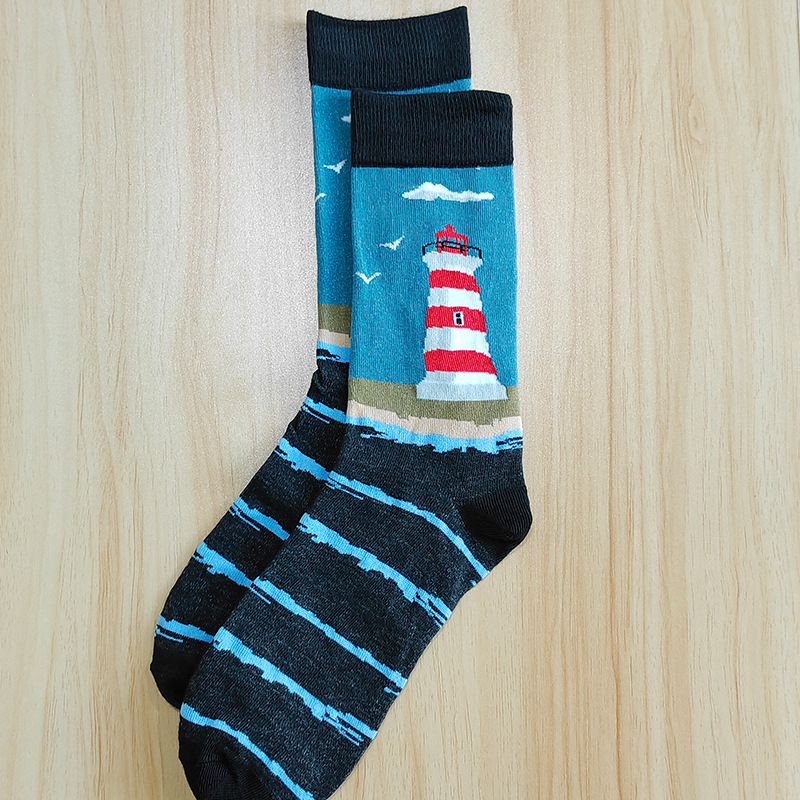 Faro negro y azul